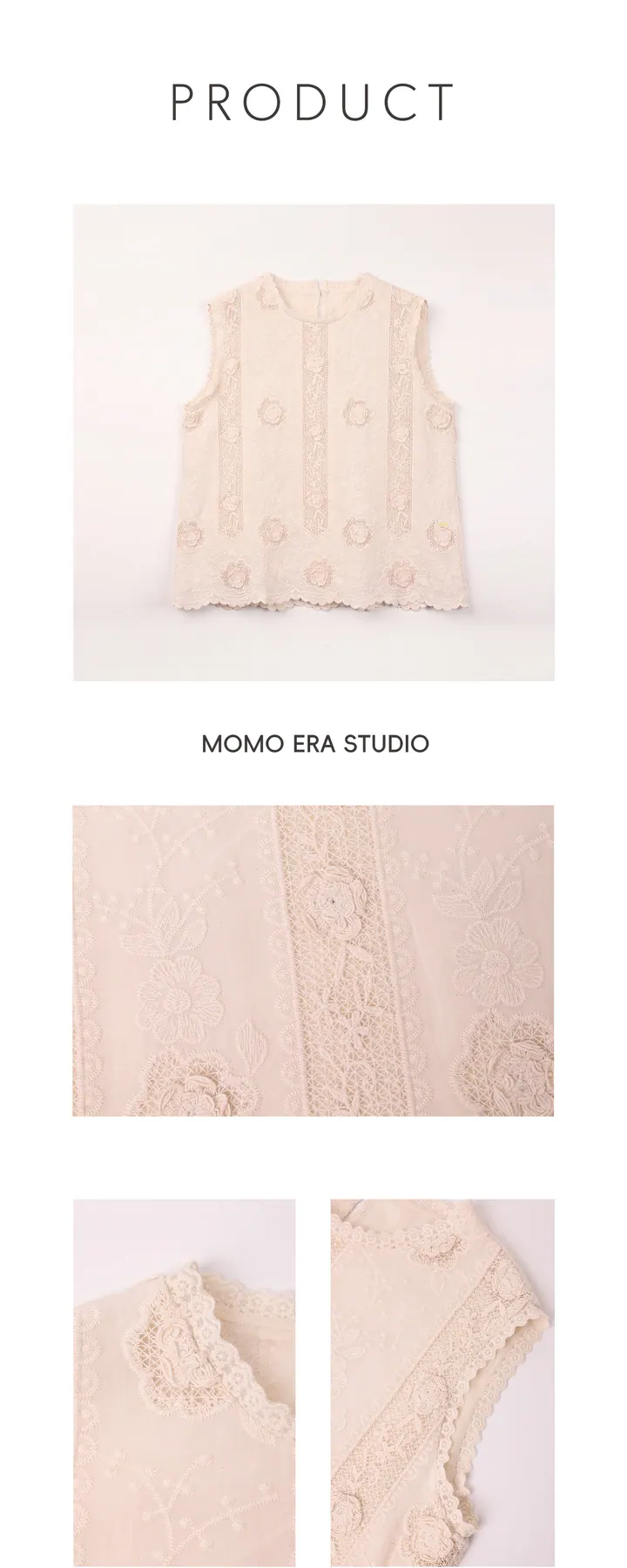 MOMO ERA STUDIO 上装款式 26065，产品与细节长图
