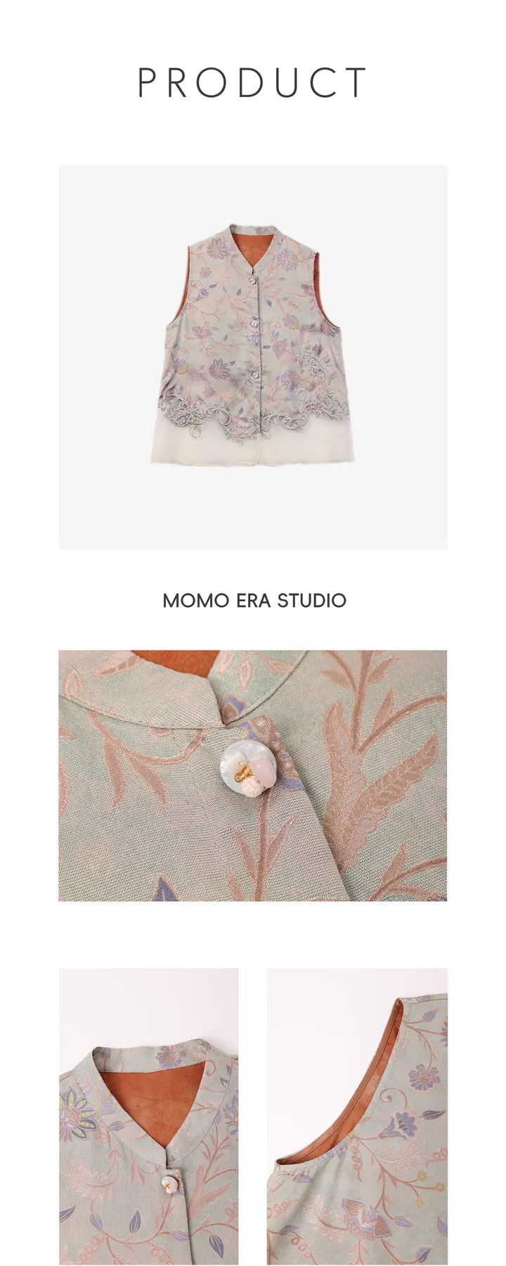 MOMO ERA STUDIO 上装款式 26069，产品与细节长图