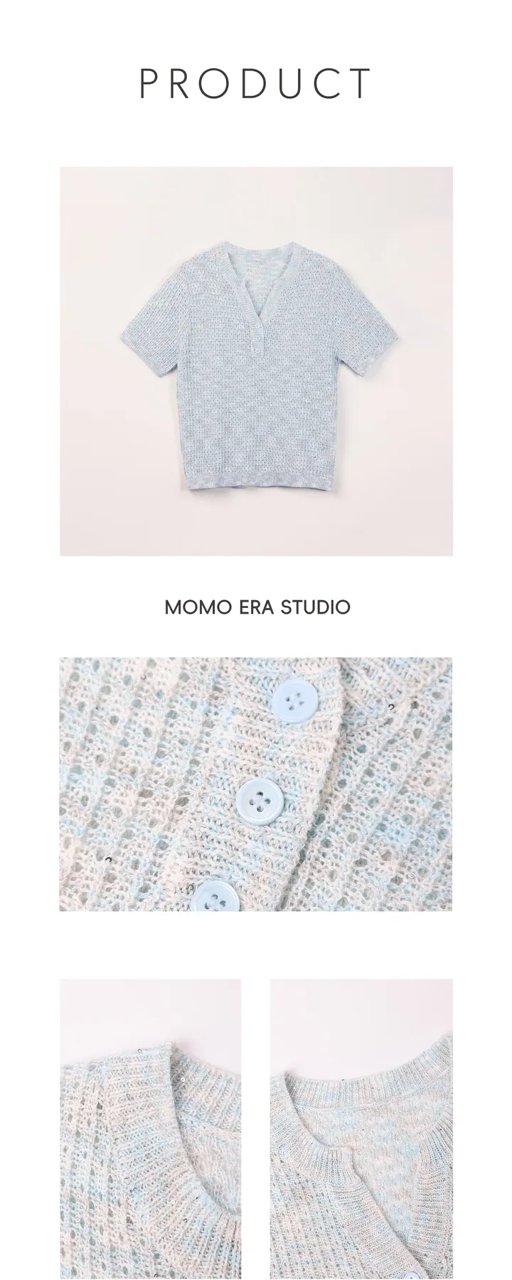 MOMO ERA STUDIO 上装款式 26077，产品与细节长图