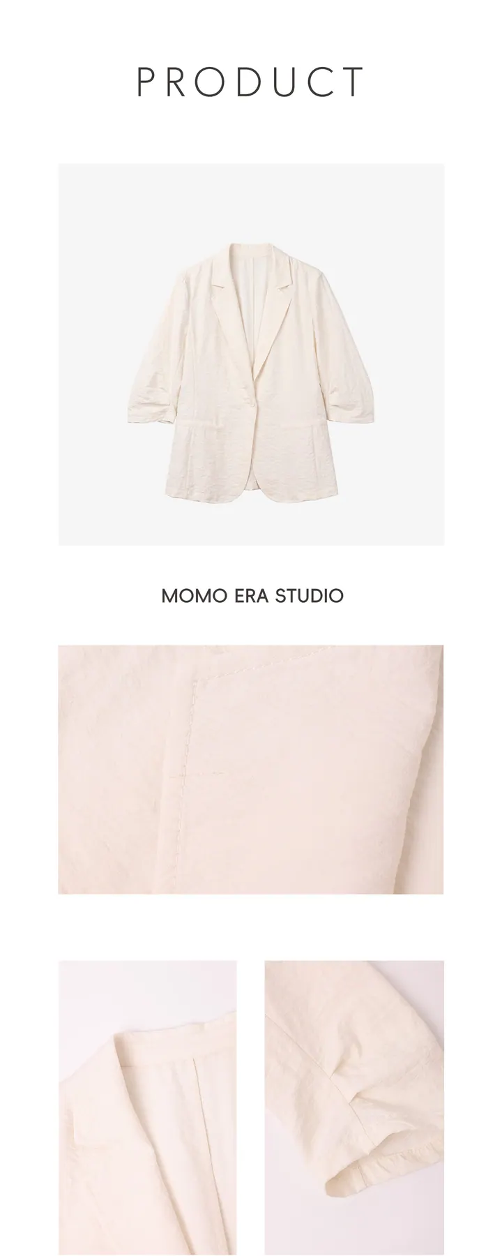 MOMO ERA STUDIO 上装款式 26085，产品与细节长图